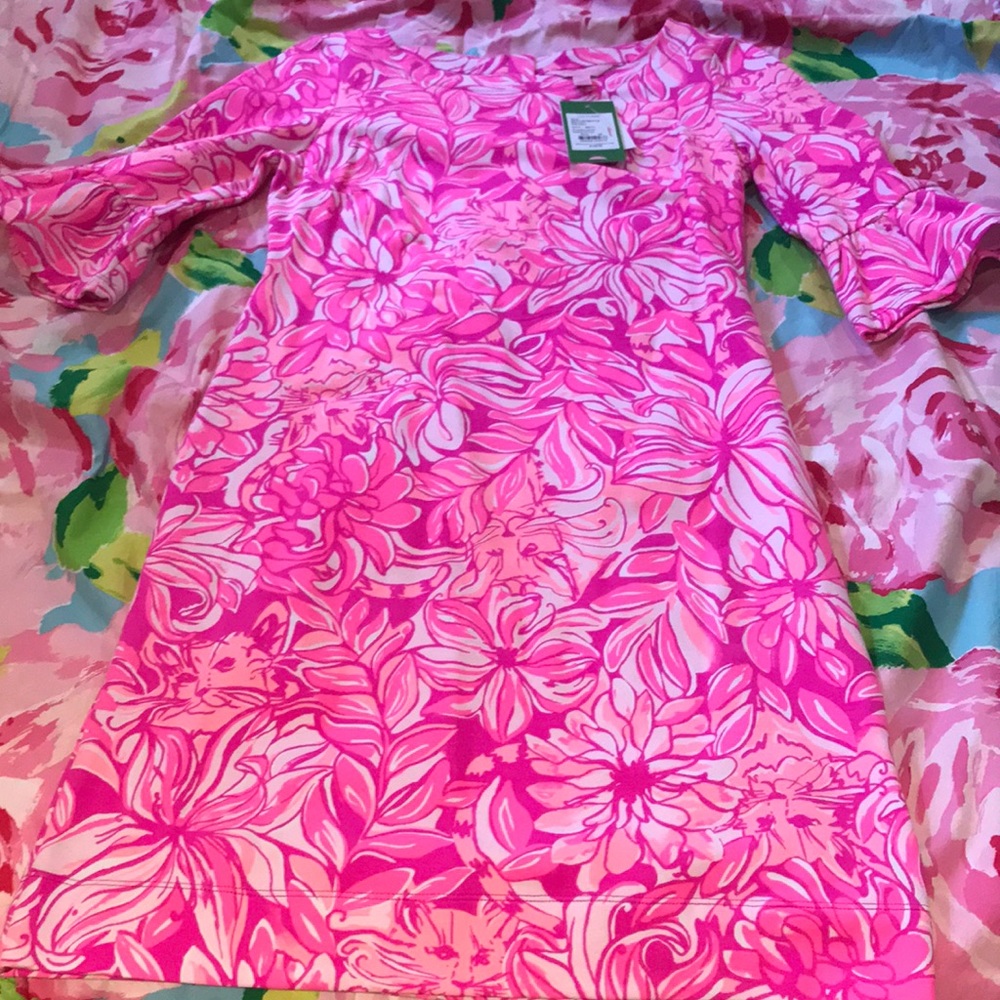 NWT Lilly Pulitzer Alden Dress Positive Catitude